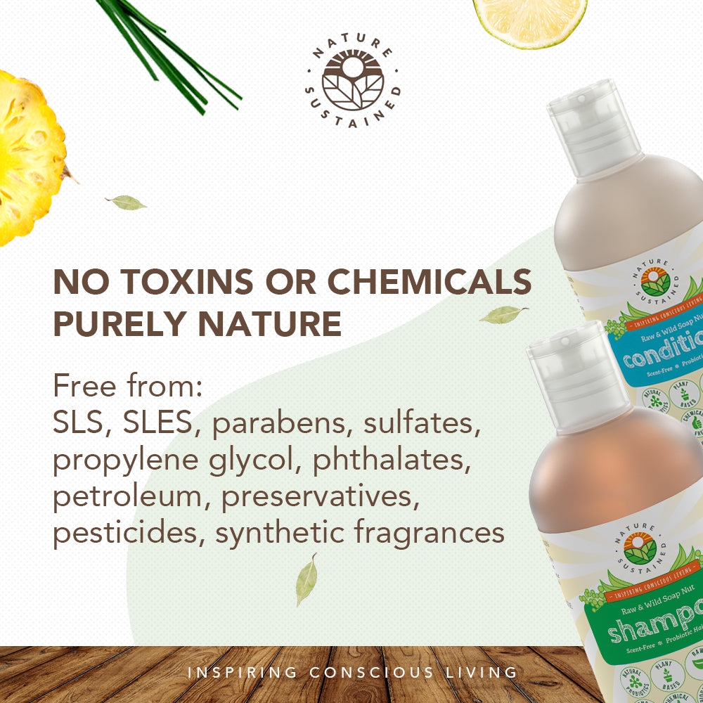 Infographic of Nature Sustained Bundles detailing chemical free